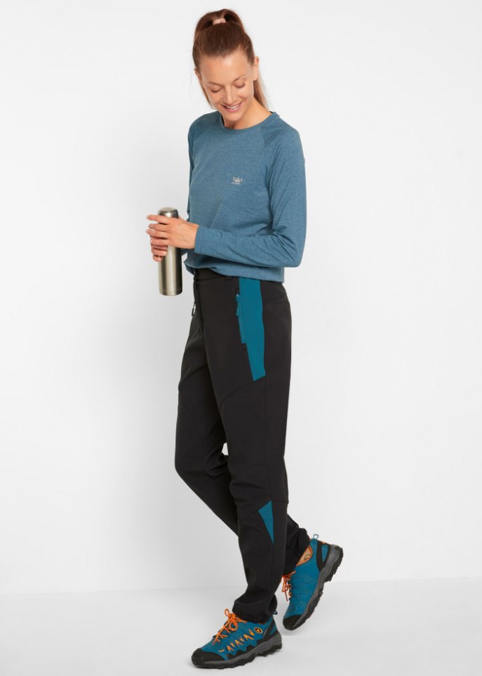 Wasserabweisende Softshell-Hose, gerade geschnitten