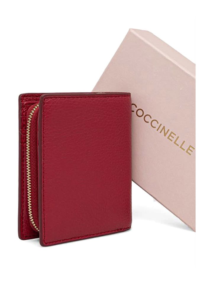 COCCINELLE Leder-Geldbörse in Bordeaux - (B)10 x (H)12,5 x (T)1 cm günstig kaufen onesize