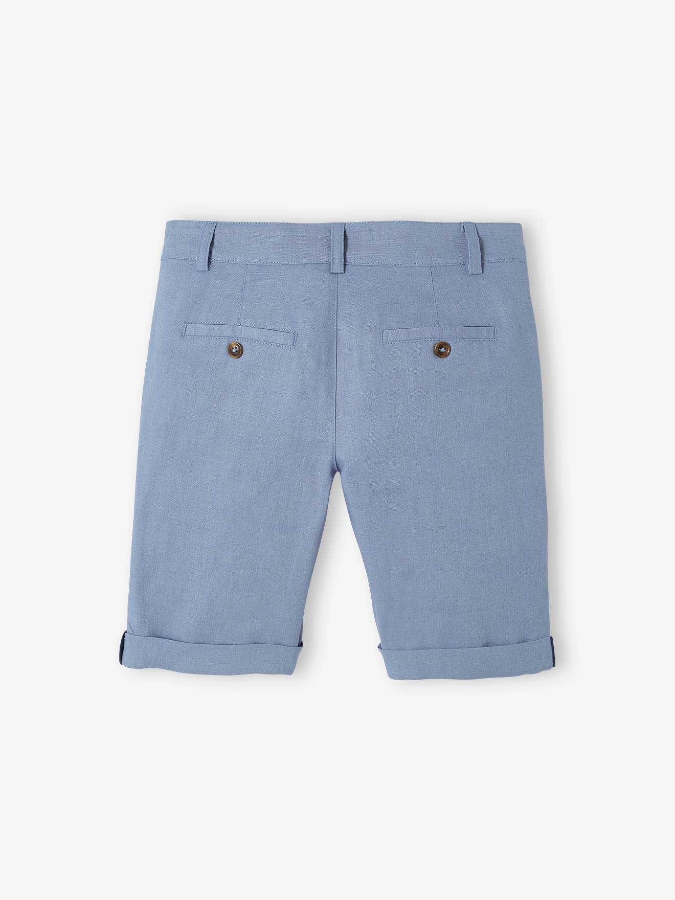 Vertbaudet Festliche Jungen Shorts - salbeigrün
