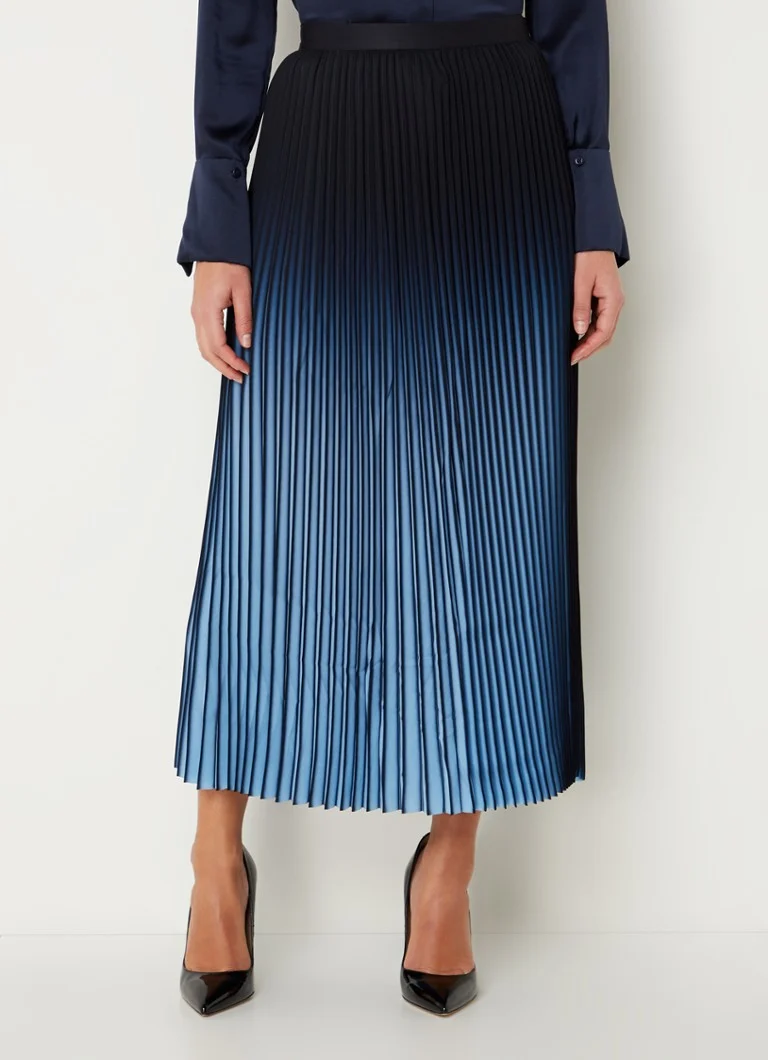 Plisovaná ombré midi sukně Reiss Marlie