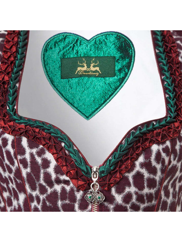 Wiesnkönig Dirndl Enza in Rot günstig kaufen