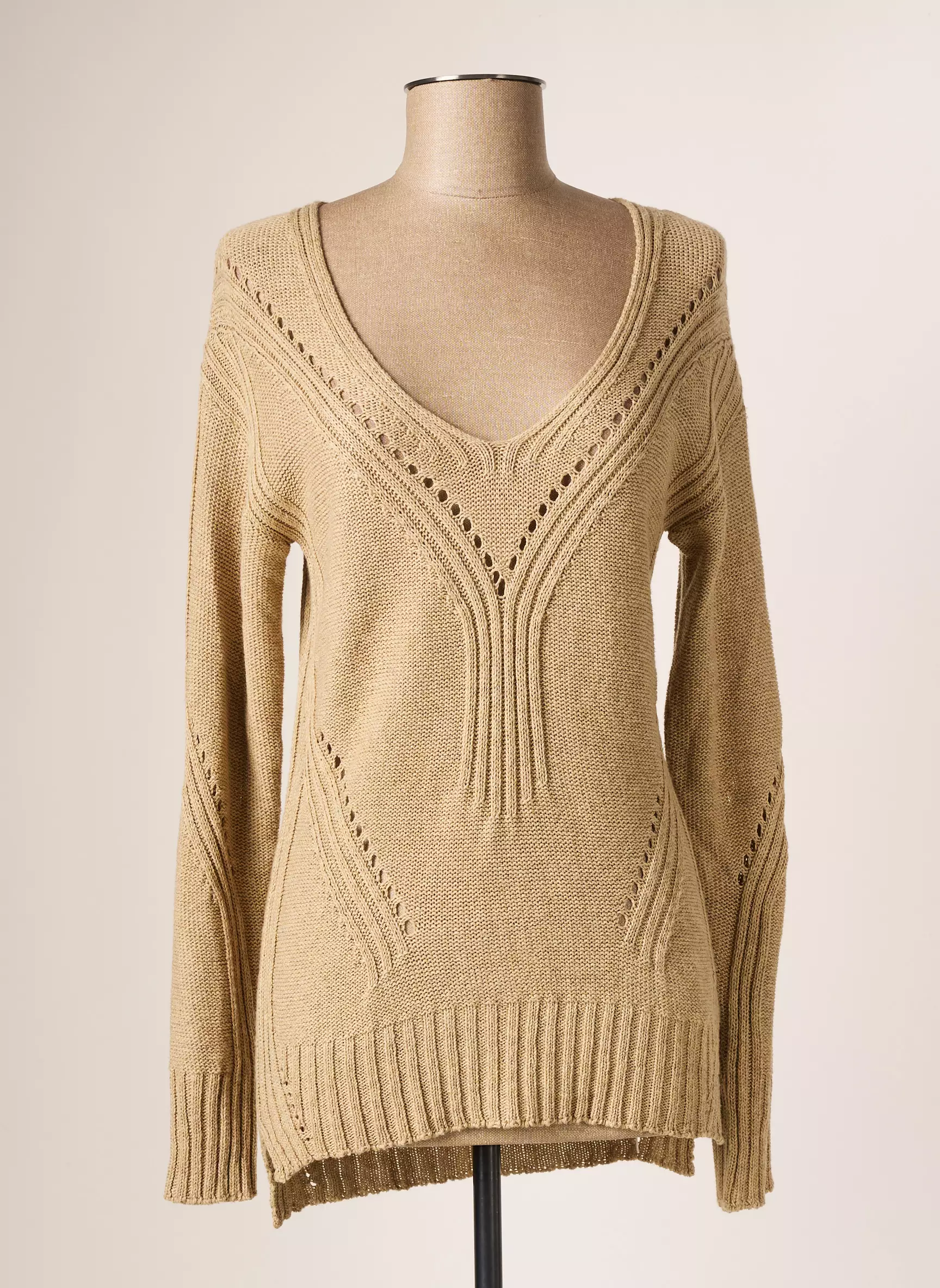Lauren Vidal Pulls Femme couleur beige