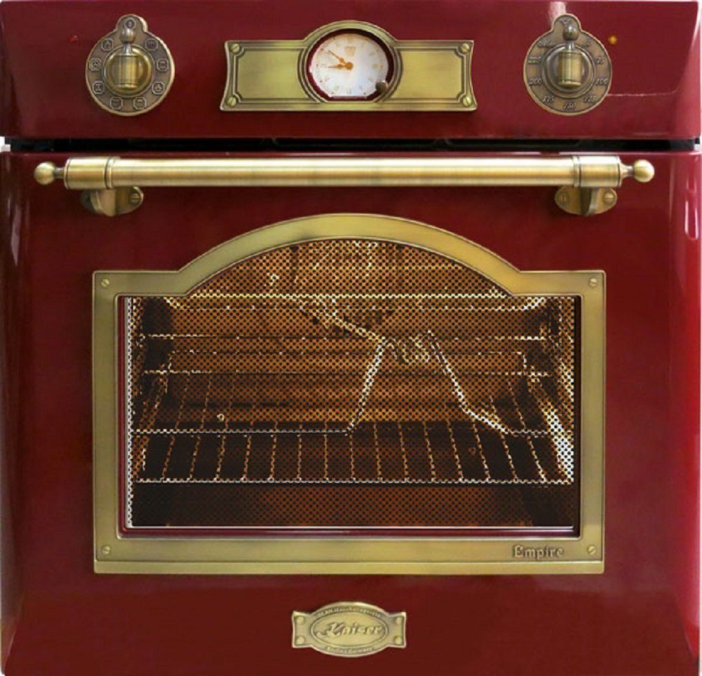 Kaiser Küchengeräte Induktions Herd-Set Eh 6355 RotEm+KCt 7797FiRotEm, Elektro Einbau Backofen Autark 60cm 67L+Induktionskochfeld,77cm