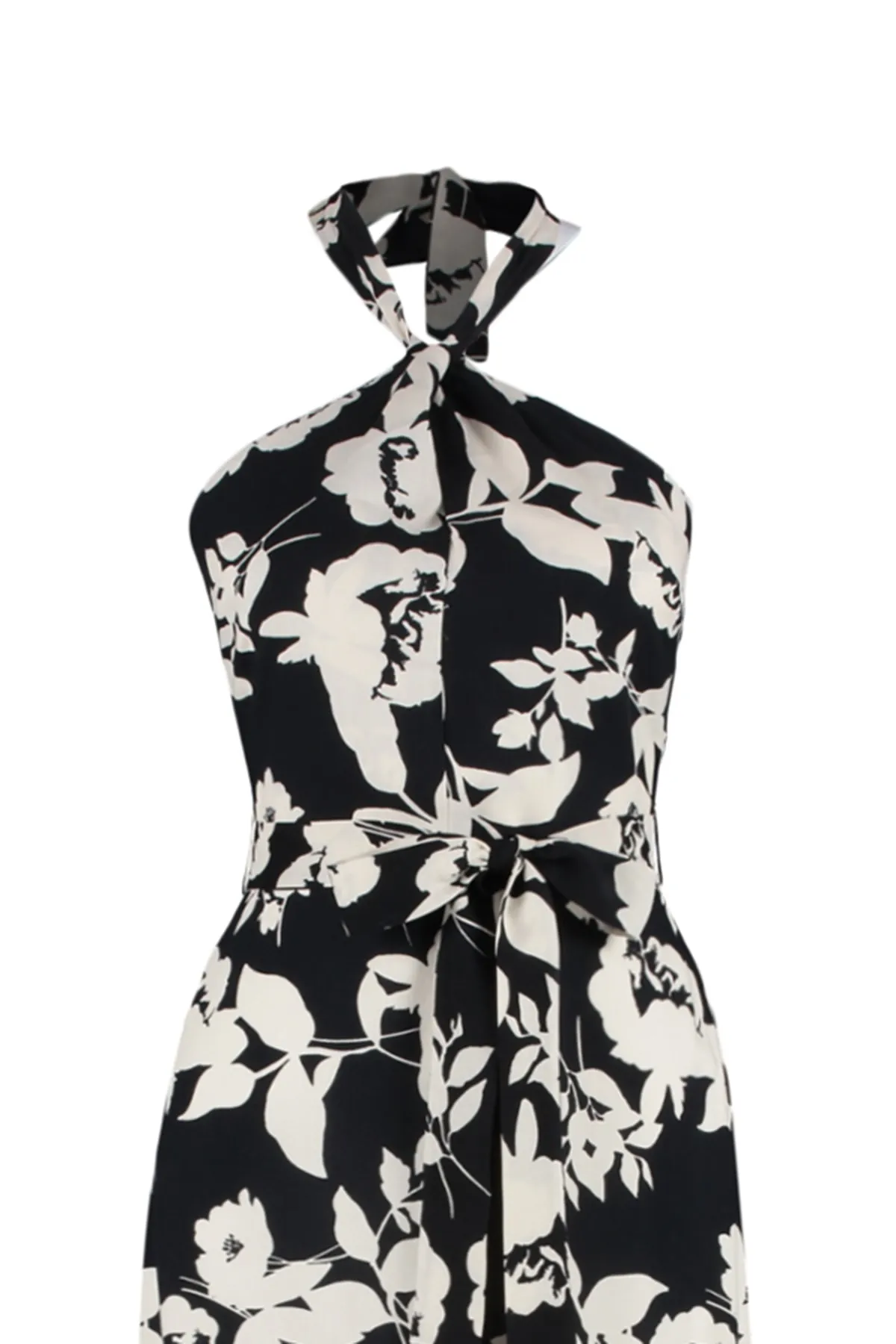 Trendyol Collection  Schwarzes, detailliertes, gewebtes Kleid mit Krawatte TWOSS23EL02125