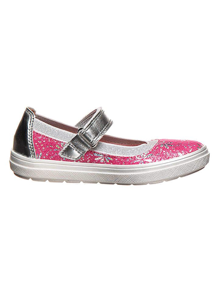 Richter Shoes Leder-Spangenballerinas in Pink günstig kaufen 32