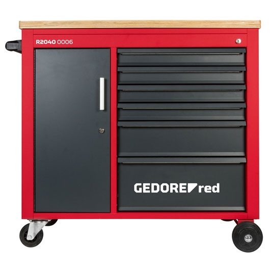 Gedore RED 3301818 R20400006 Werkzeugwagen MECHANIC PLUS mit 6 Schubladen