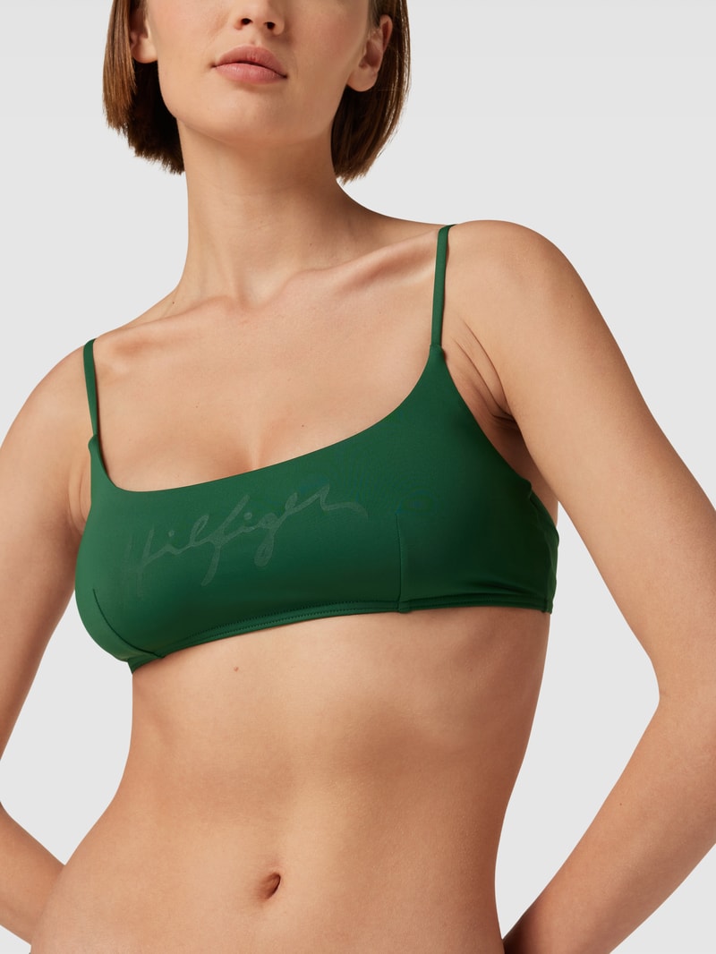 Bralette mit Hakenverschluss in dunkelgrün