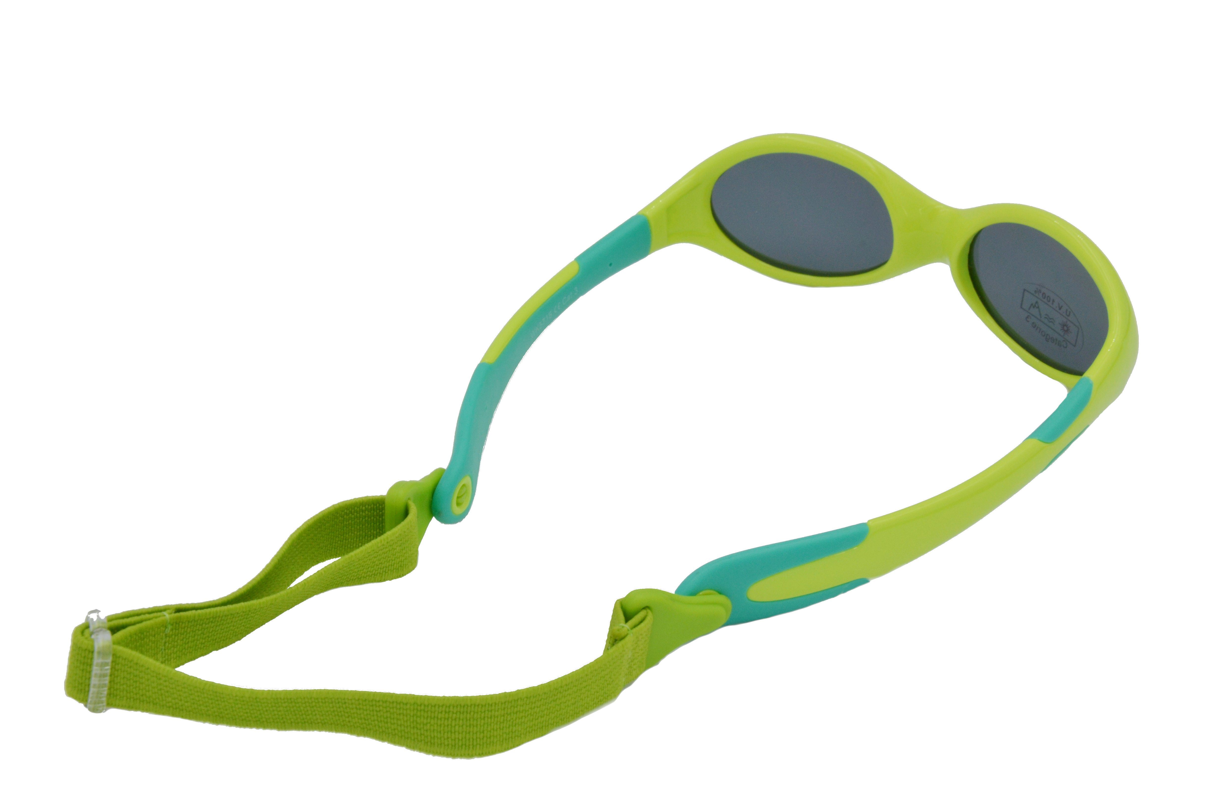 Gamswild Sonnenbrille WK5716 GAMSKIDS Babybrille 0-3 Jahre Kleinkindbrille Mädchen Jungen kids Unisex, blau-orange, rosa-pink, grün symmetrische Form - sitzt immer richtig herum