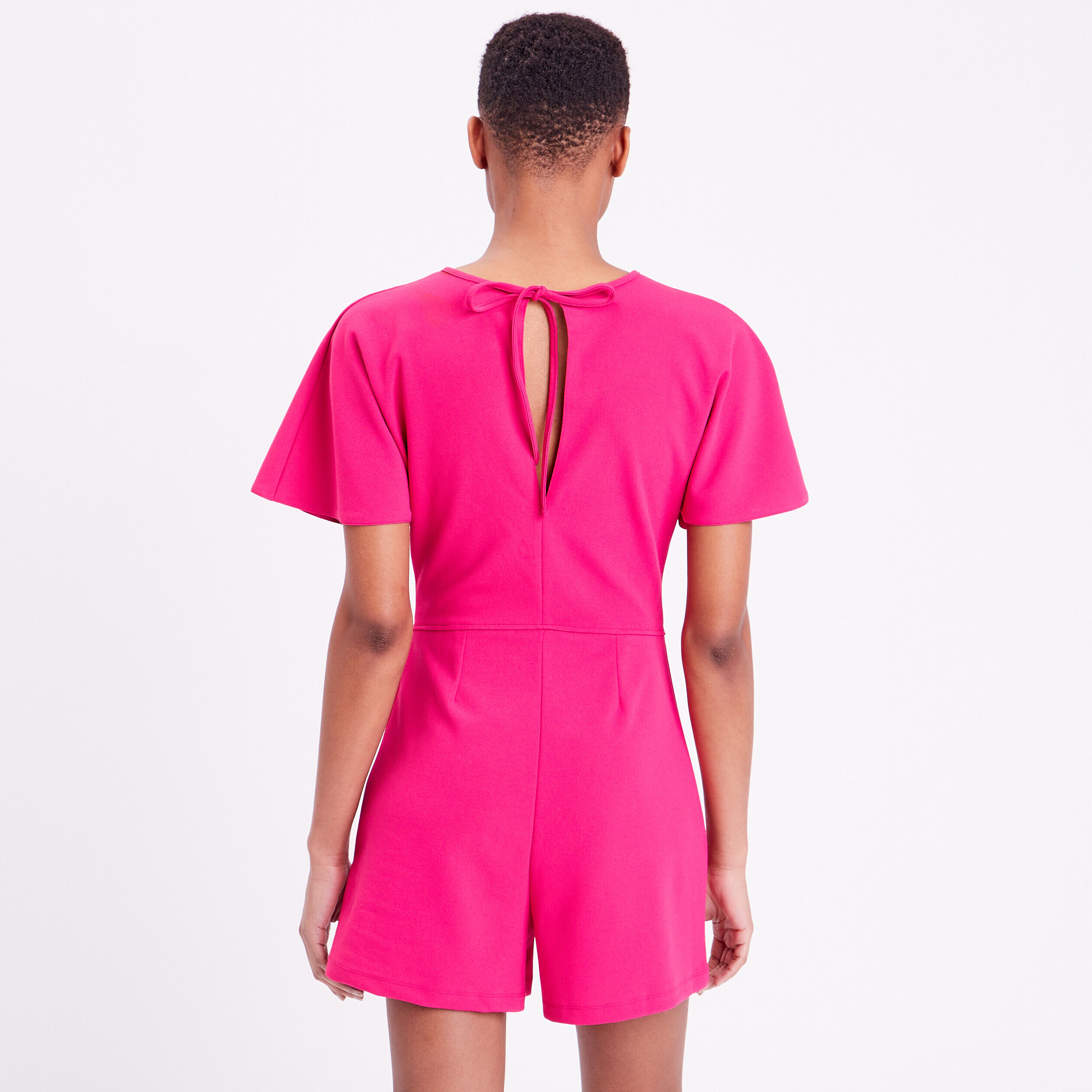 Combishort droite avec fentes rose fushia femme | Cache Cache