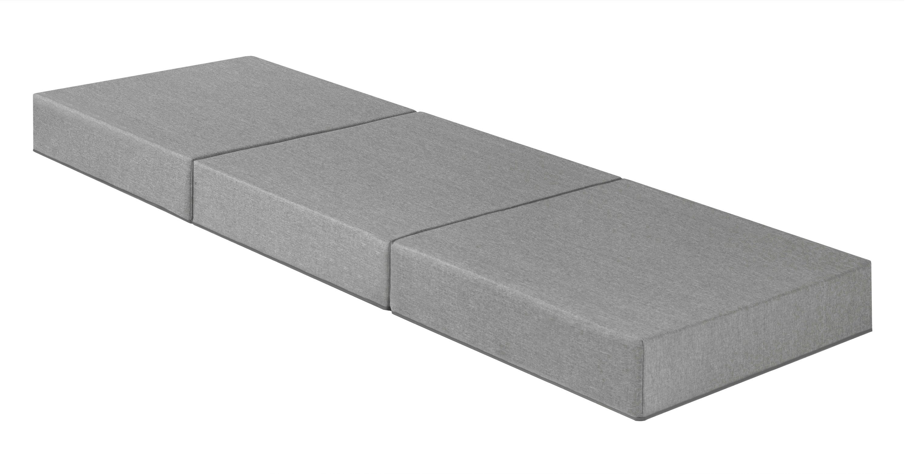 Klappmatratze Premium Gästematratze, Badenia Trendline, 15 cm hoch, Platzsparende Faltmatratze zum Campen, auf Reisen oder als Gästebett