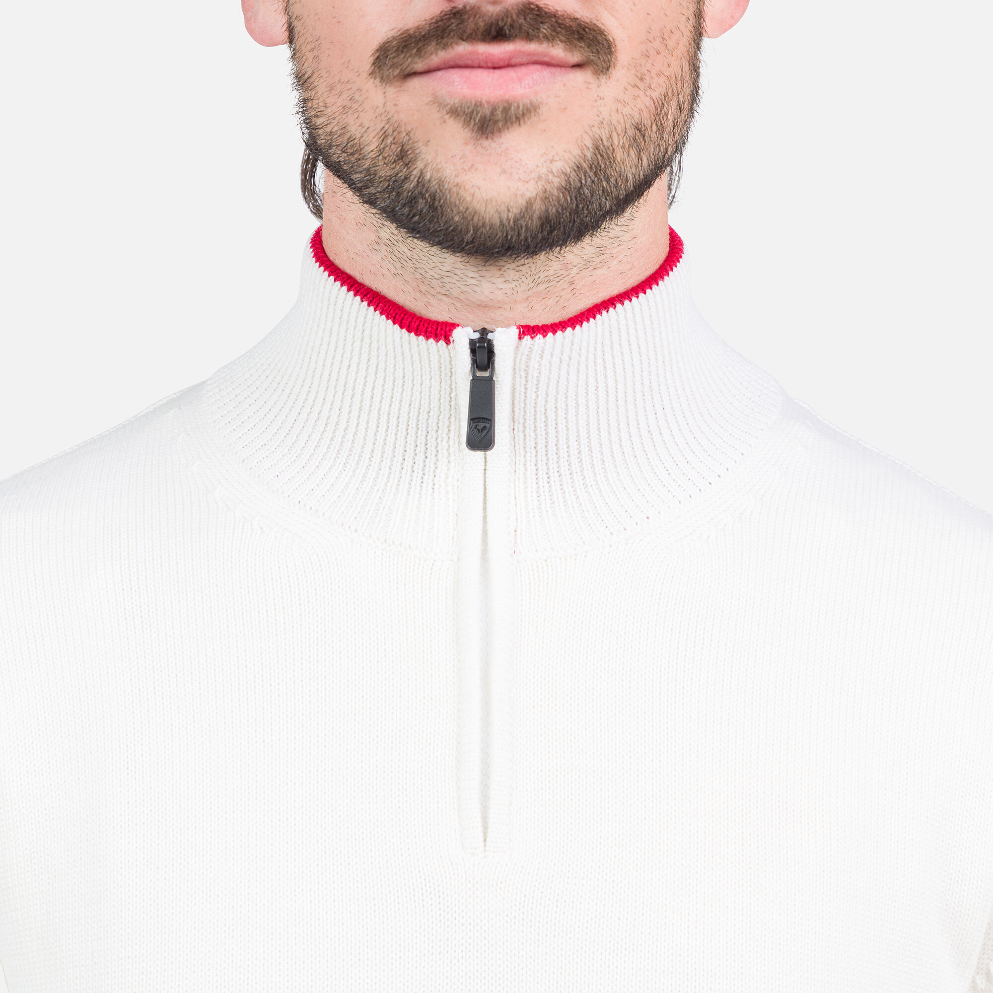 Pull en maille à demi-zip homme