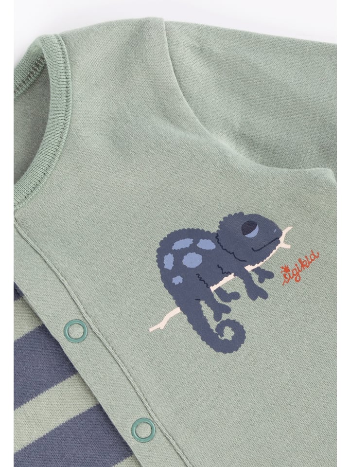 Sigikid Overall Baby Nachtwäsche in grün/blau günstig kaufen