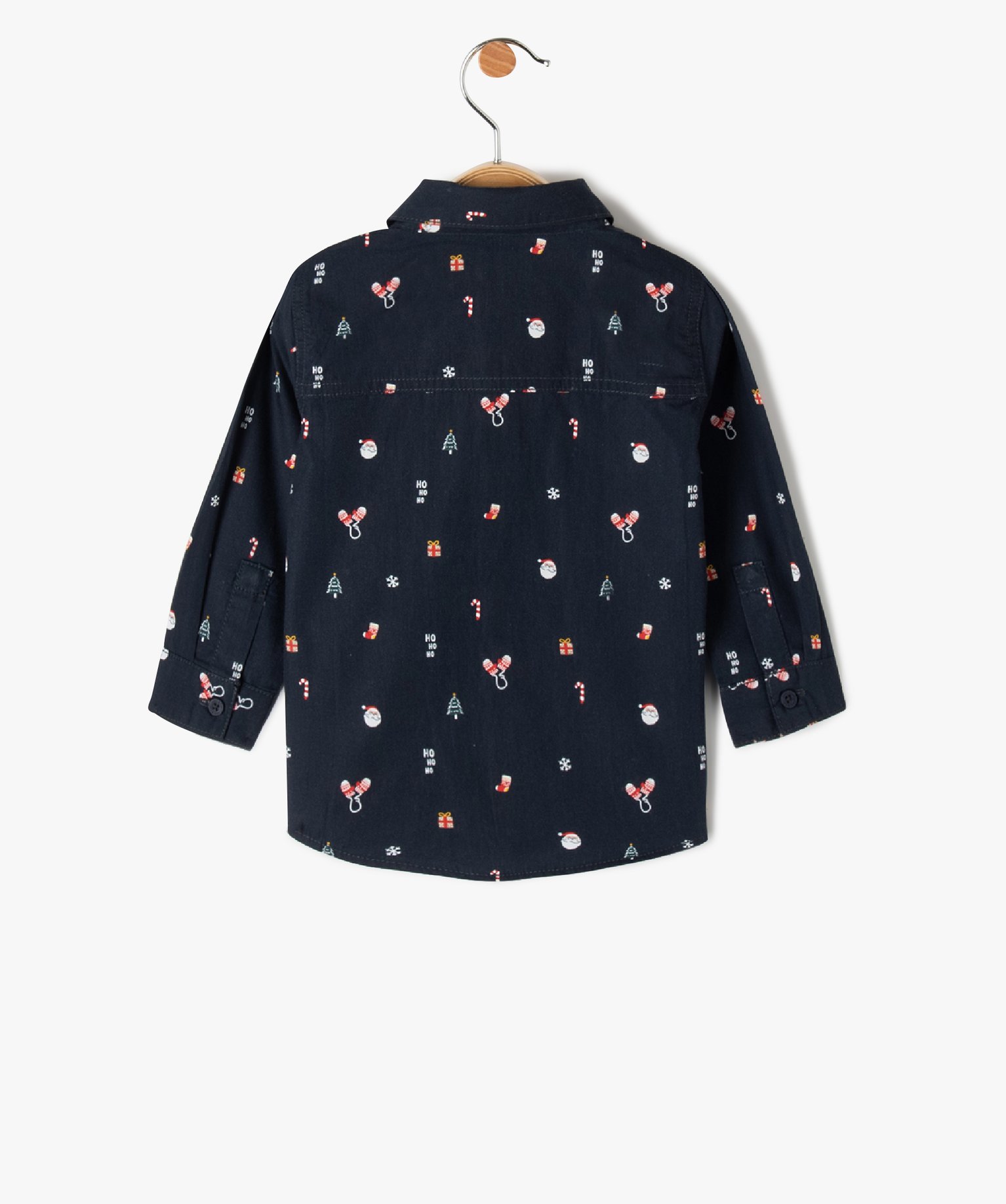 Chemise bébé Garçon à motifs de Nol avec noeud papillo... marine | GEMO