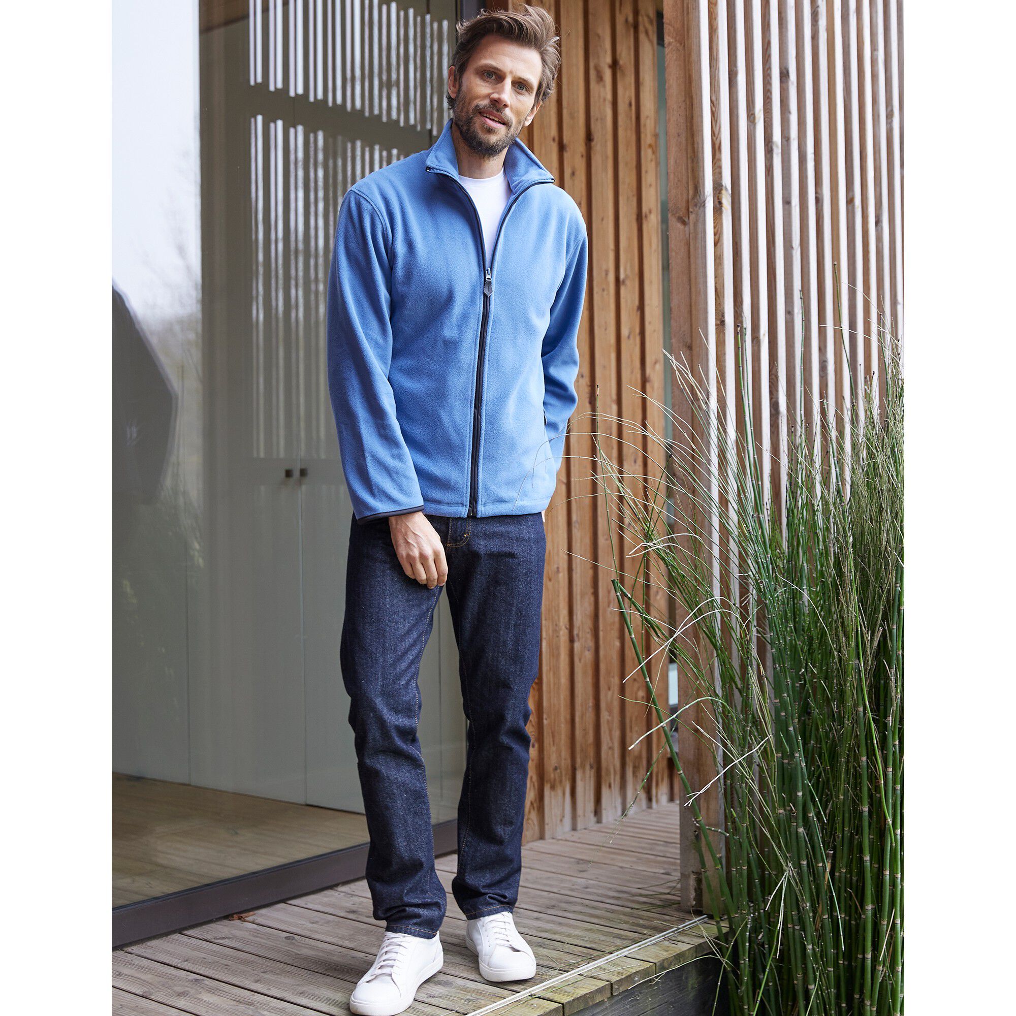 Blouson zippé maille micropolaire