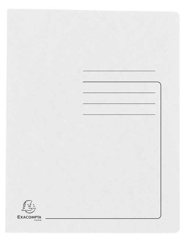 Exacompta Schnellhefter 39982E DIN A4 Pressspankarton meliert 27,2 (B) x 0,2 (T) x 31,8 (H) cm Weiß 25 Stück