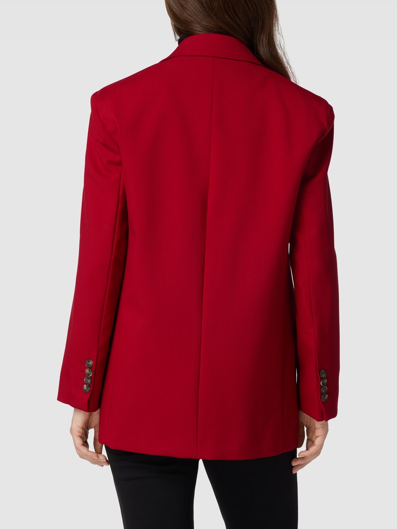 Blazer mit Reverskragen Modell 'FUTURA' in bordeaux rot
