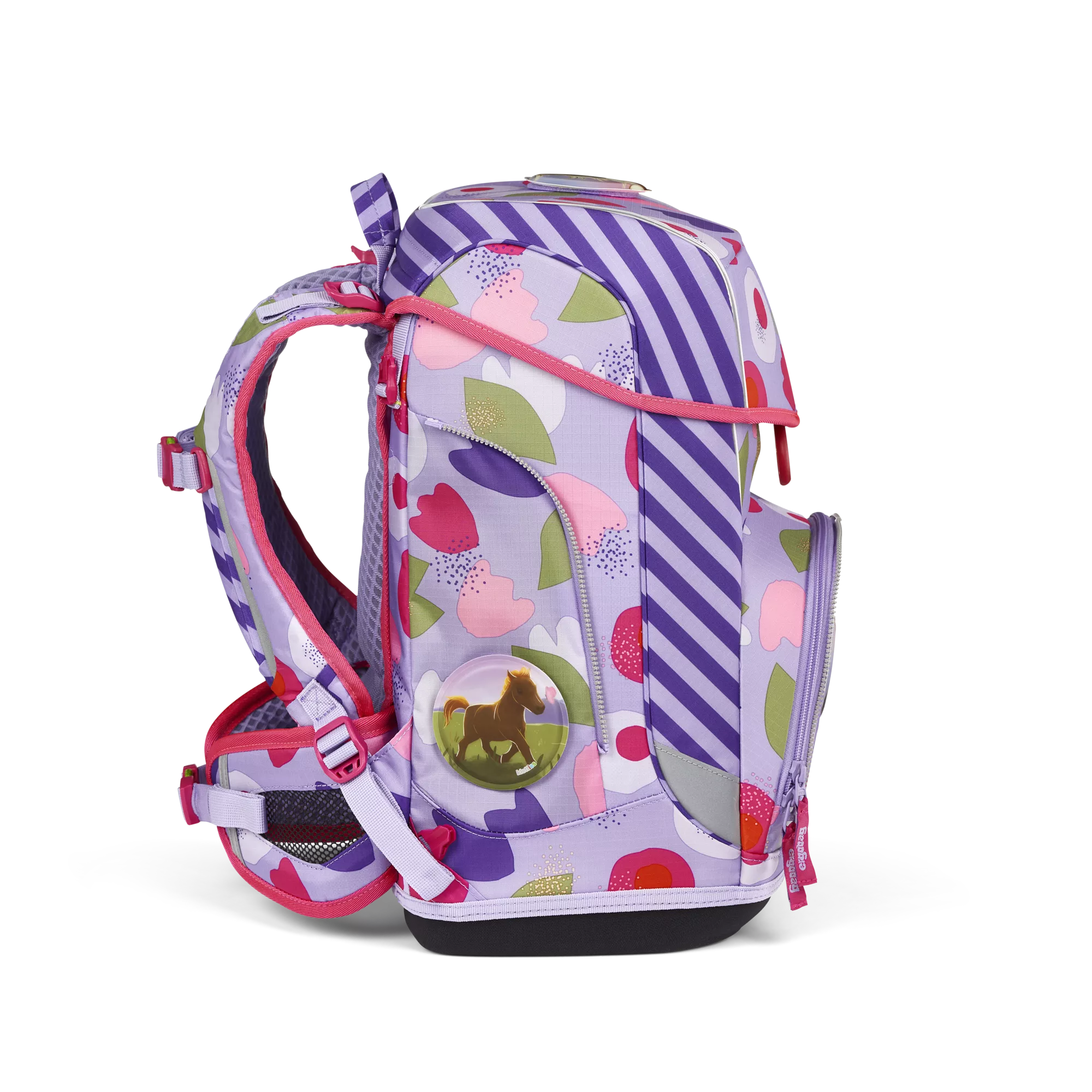 ergobag Schulranzen-Set Blütenzaubär
