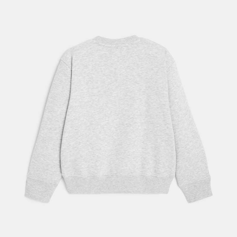 Sweat garçon molleton gratté gris chiné Catimini