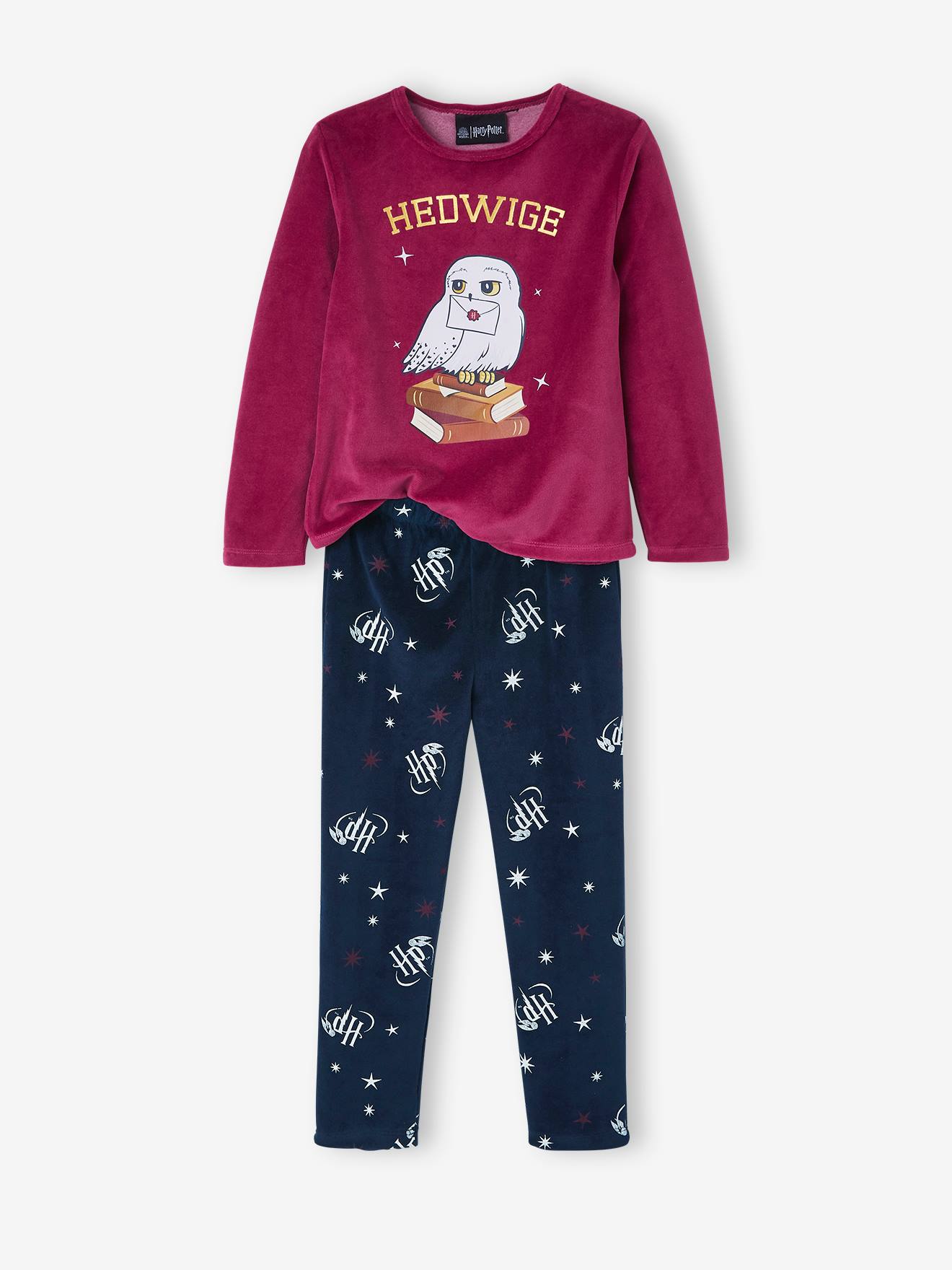 Pyjama fille en velours Harry Potter® framboise/marine