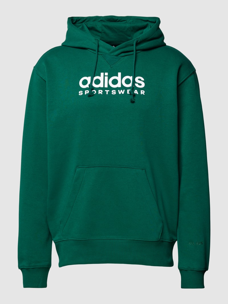 Hoodie mit Label-Print in bottle