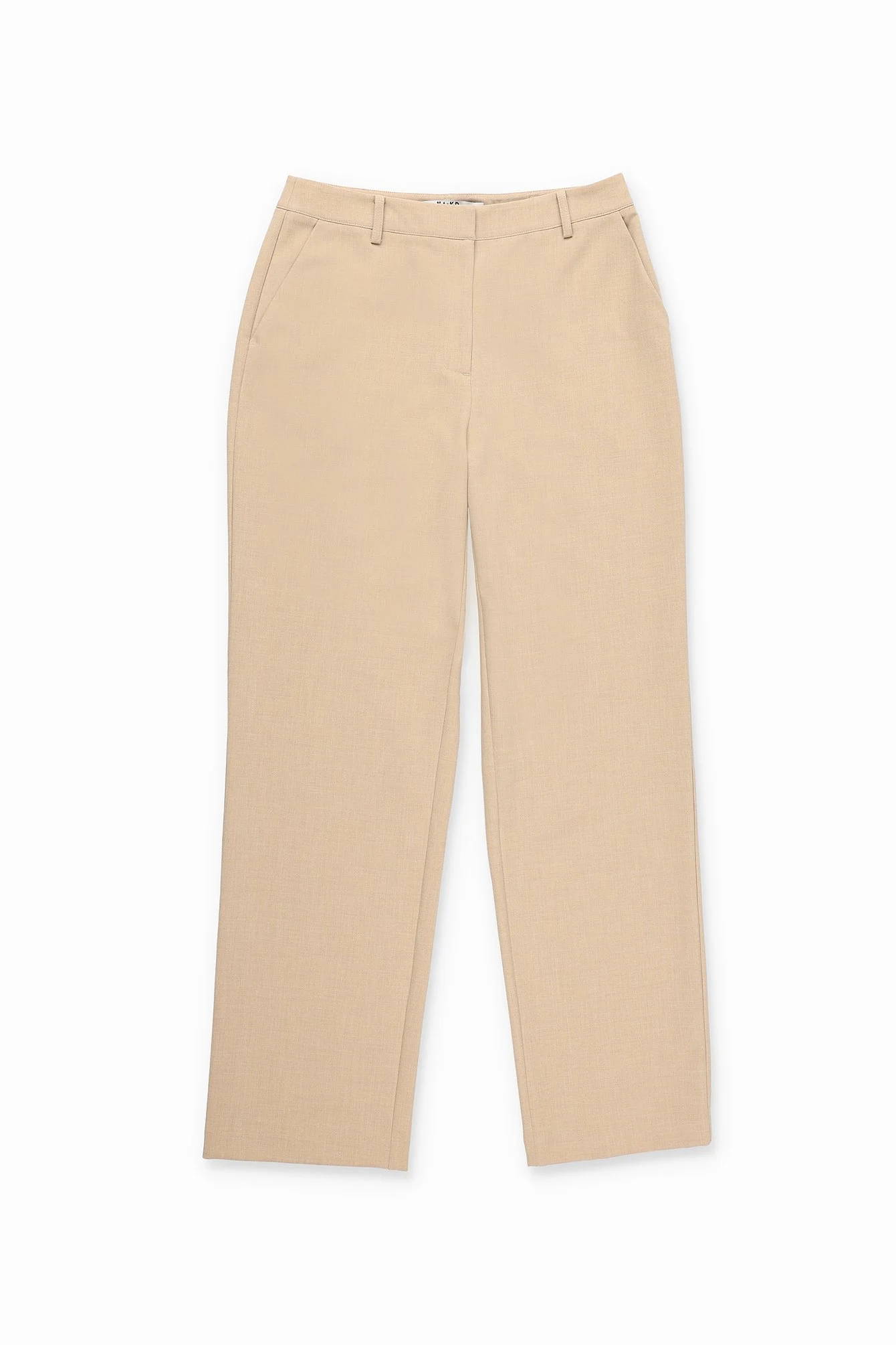 Melange-Anzughose mit mittlerer Taille