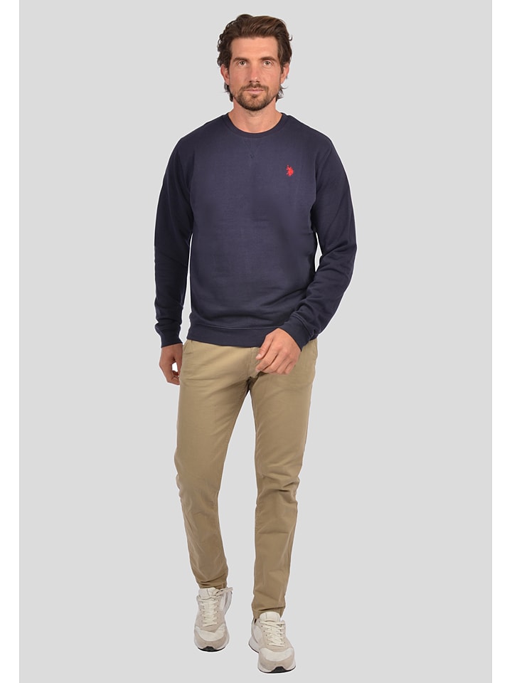 U.S. Polo Assn. Sweatshirt in Dunkelblau günstig kaufen