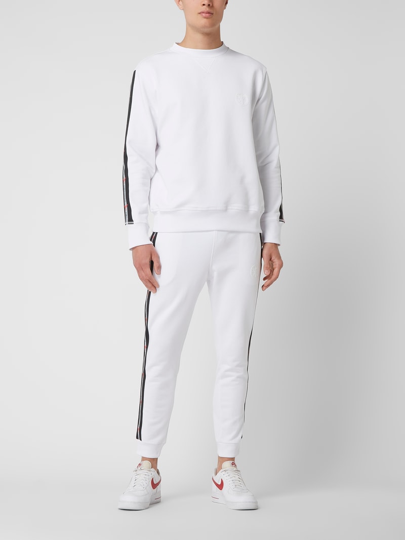 Sweatshirt aus Baumwolle in weiß