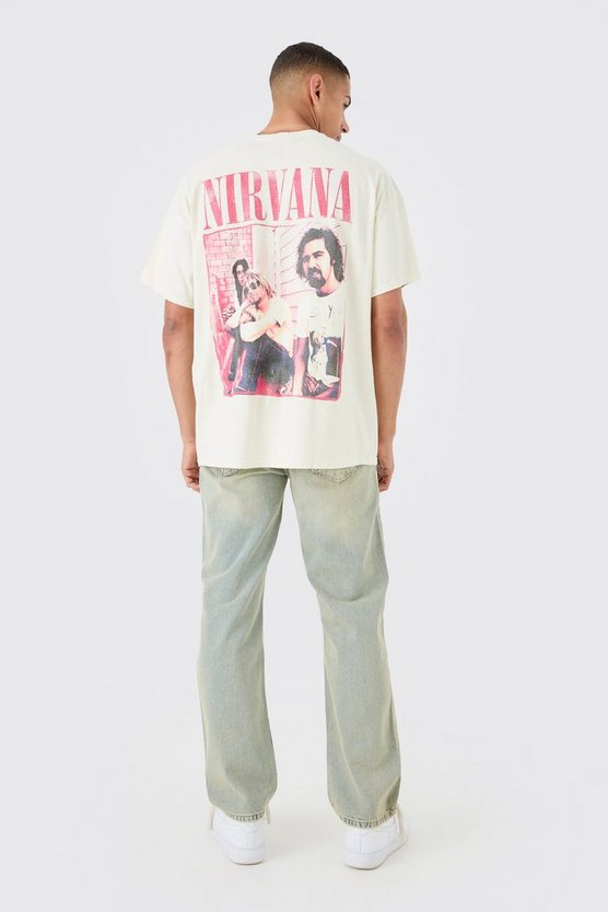 Oversize T-Shirt mit lizenziertem Nirvana-Print