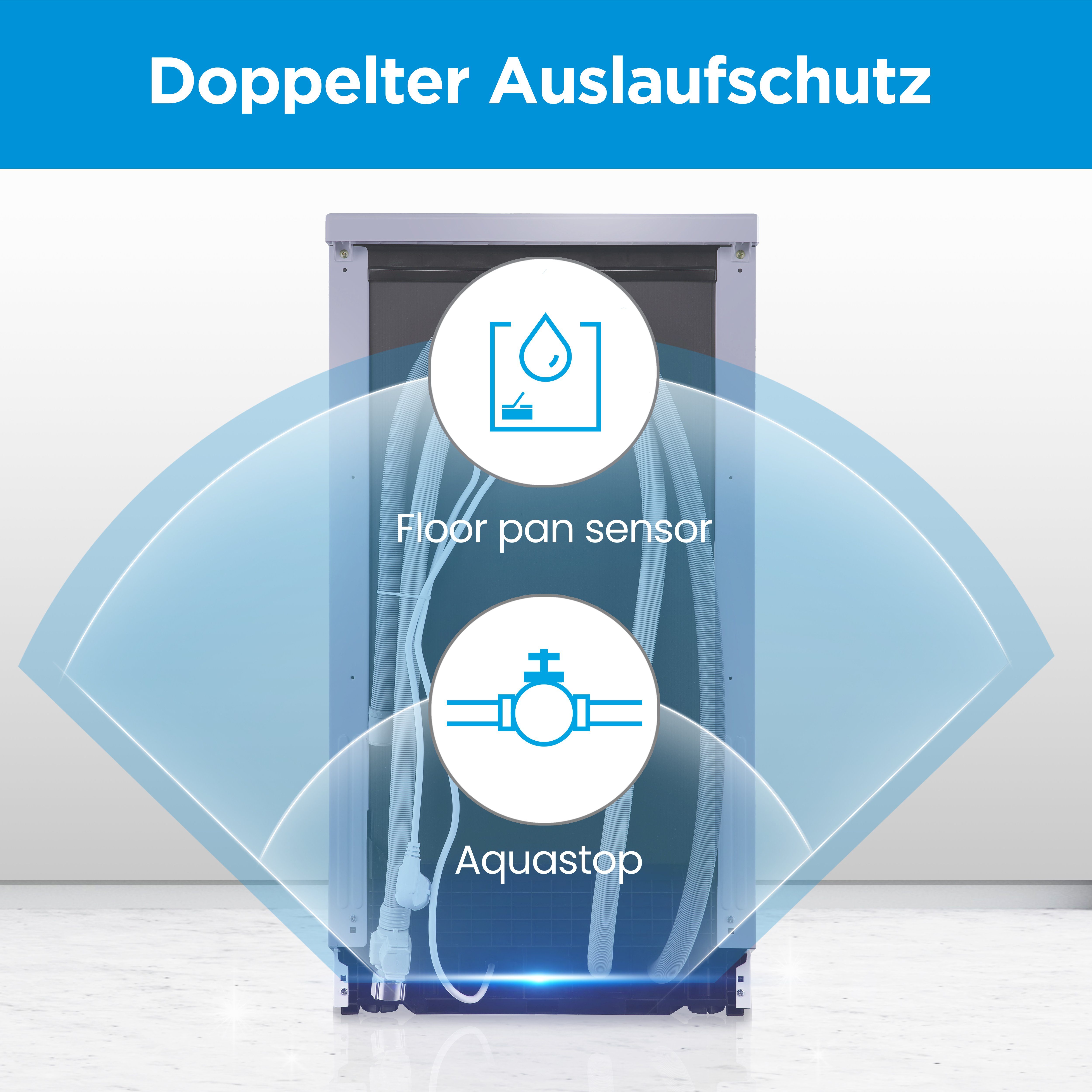 Midea Standgeschirrspüler, SF 3.45N Pro, 9 l, no
