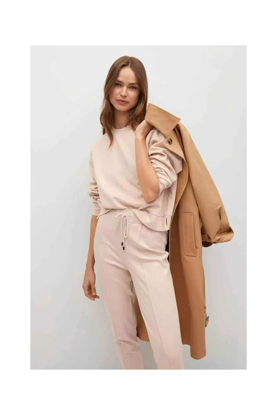 Mango Sweats Femme couleur beige