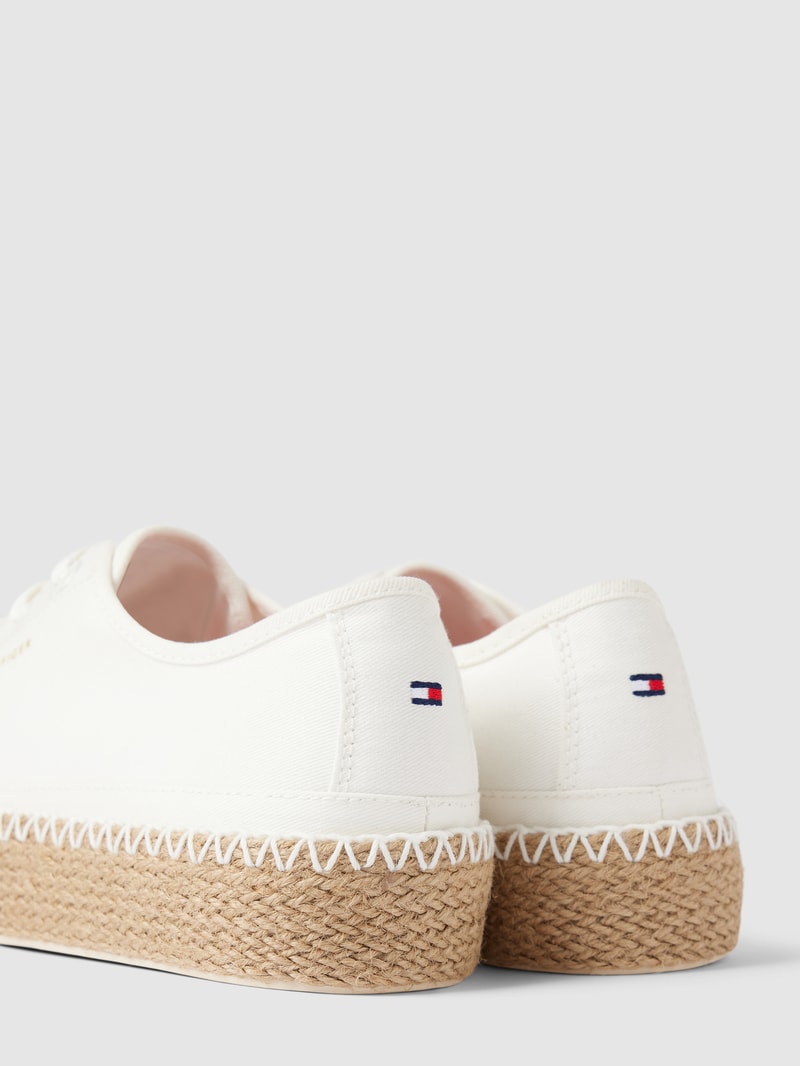 Sneaker mit Label-Details Modell 'ROPE' in weiß