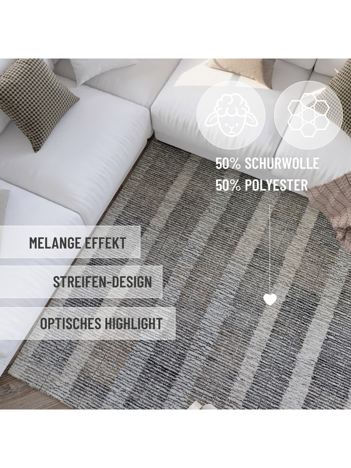 Wecon Home Läufer Hamptons FORTY in beige grau günstig kaufen