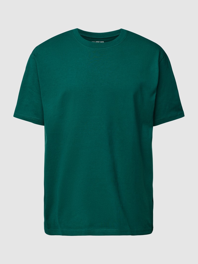 T-Shirt aus Baumwolle in dunkelgrün