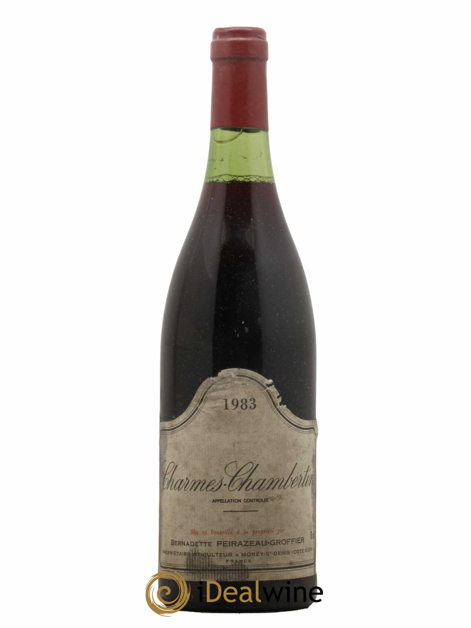 Charmes-Chambertin Grand Cru Domaine Peirazeau Groffier 1983 - Lot de 1 Bouteille