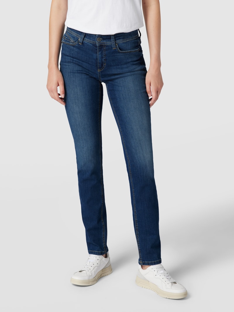 Jeans im Used-Look Modell 'Parla' in blau