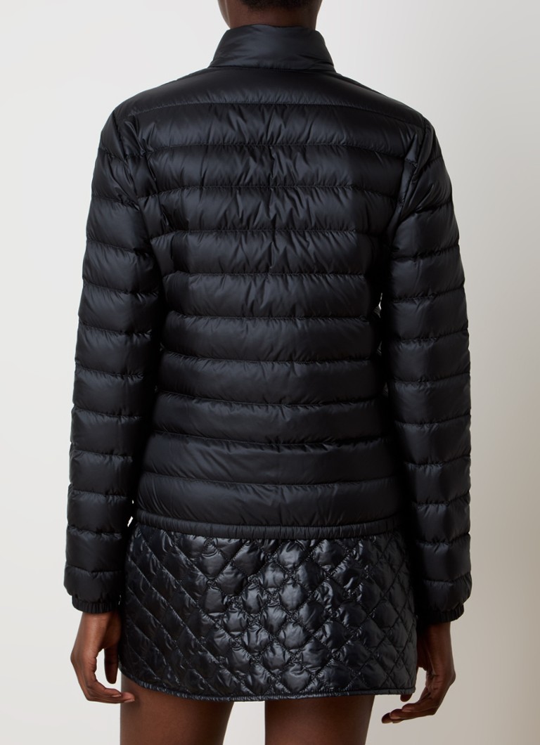 Giacca imbottita Moncler Lans con imbottitura in piuma e tasche con patta.