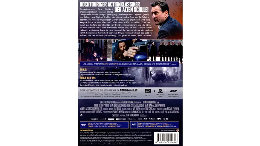 Ronin - 3-Disc Limited Collector's Edition im Mediabook (4K Ultra HD) (+ Blu-ray) (+ Bonus-Blu-ray)