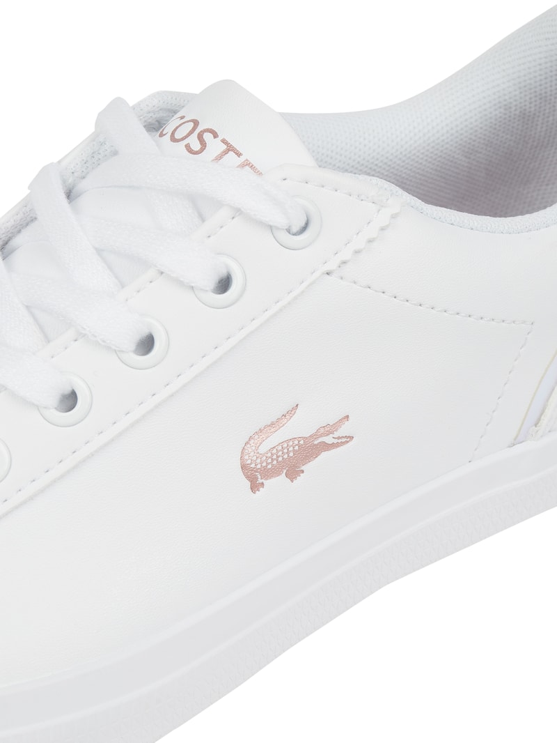 Sneaker in Leder-Optik Modell 'Lerond' in weiß