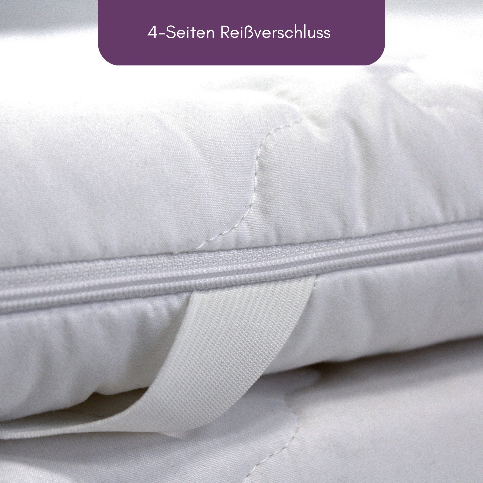 Topper NightGel Matratzenauflage - Topper, MSS e.K., 6 cm hoch, Gelschaum, Topper, Rutschfest, 4-Eckspanngummis