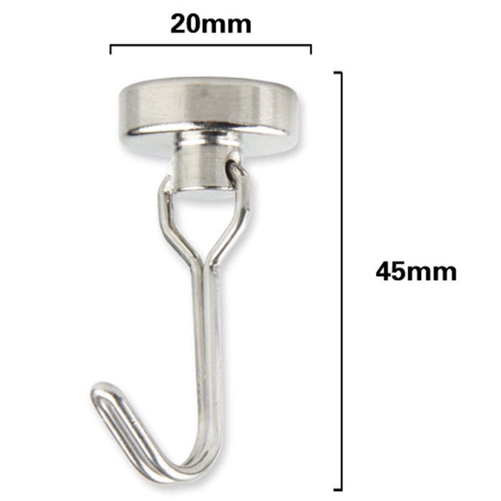 Blusmart Wandhaken 180-Grad-Magnethaken Drehbarer, Stark Tragender Haken Für Das, (4-St)