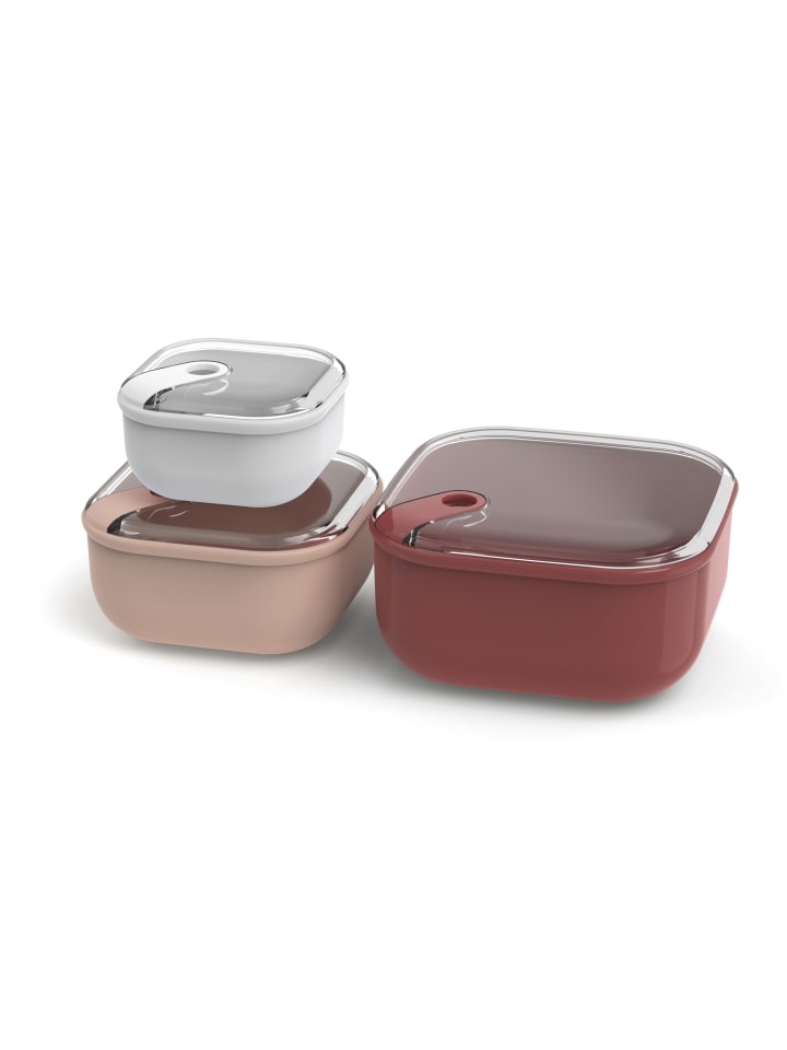 Rotho 3er- Set Lunchboxenset ELA in Rot & Rosa & Weiss günstig kaufen onesize