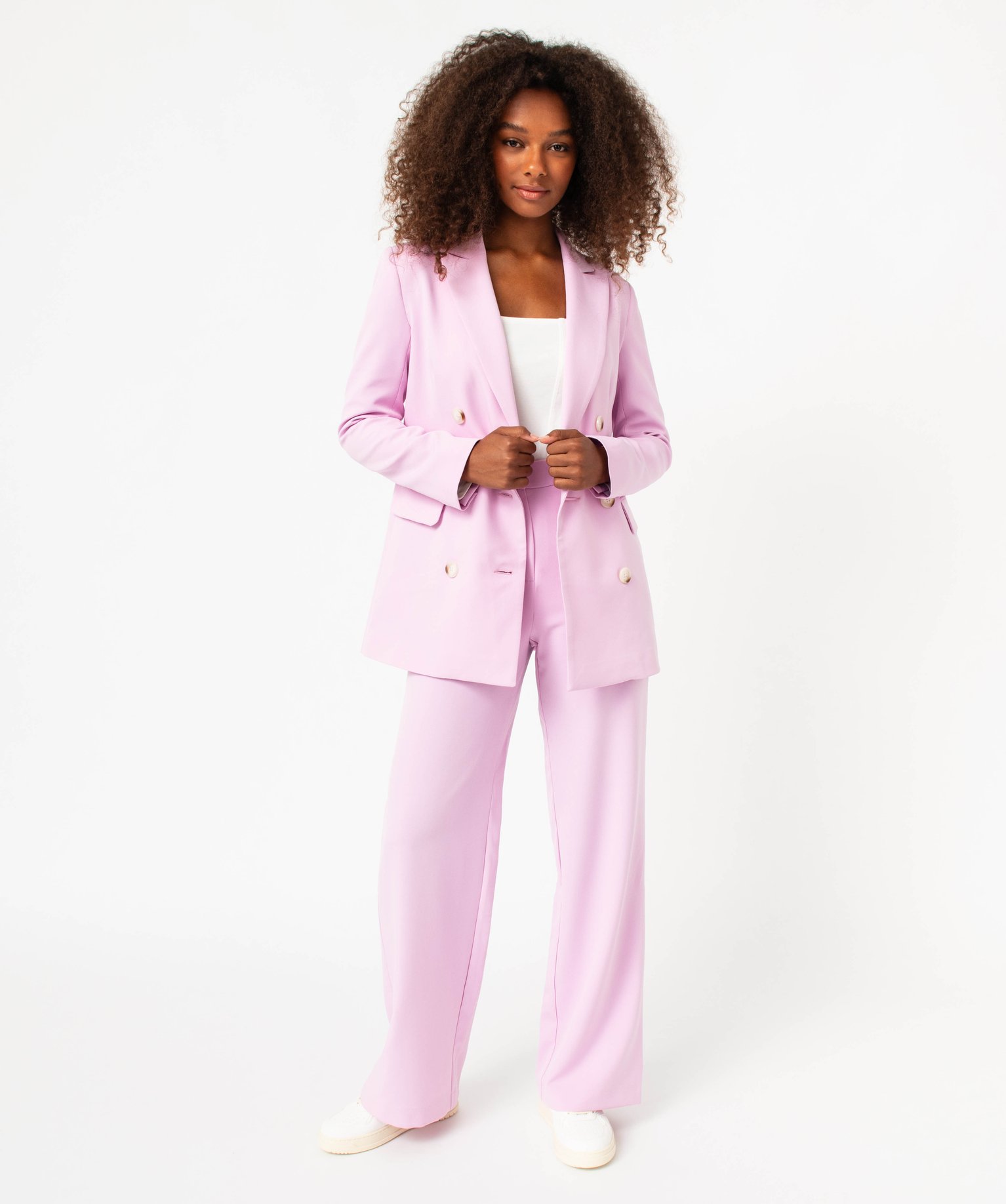 Pantalon de tailleur large et fluide femme - Gémo x Melissa... violet clair | GEMO