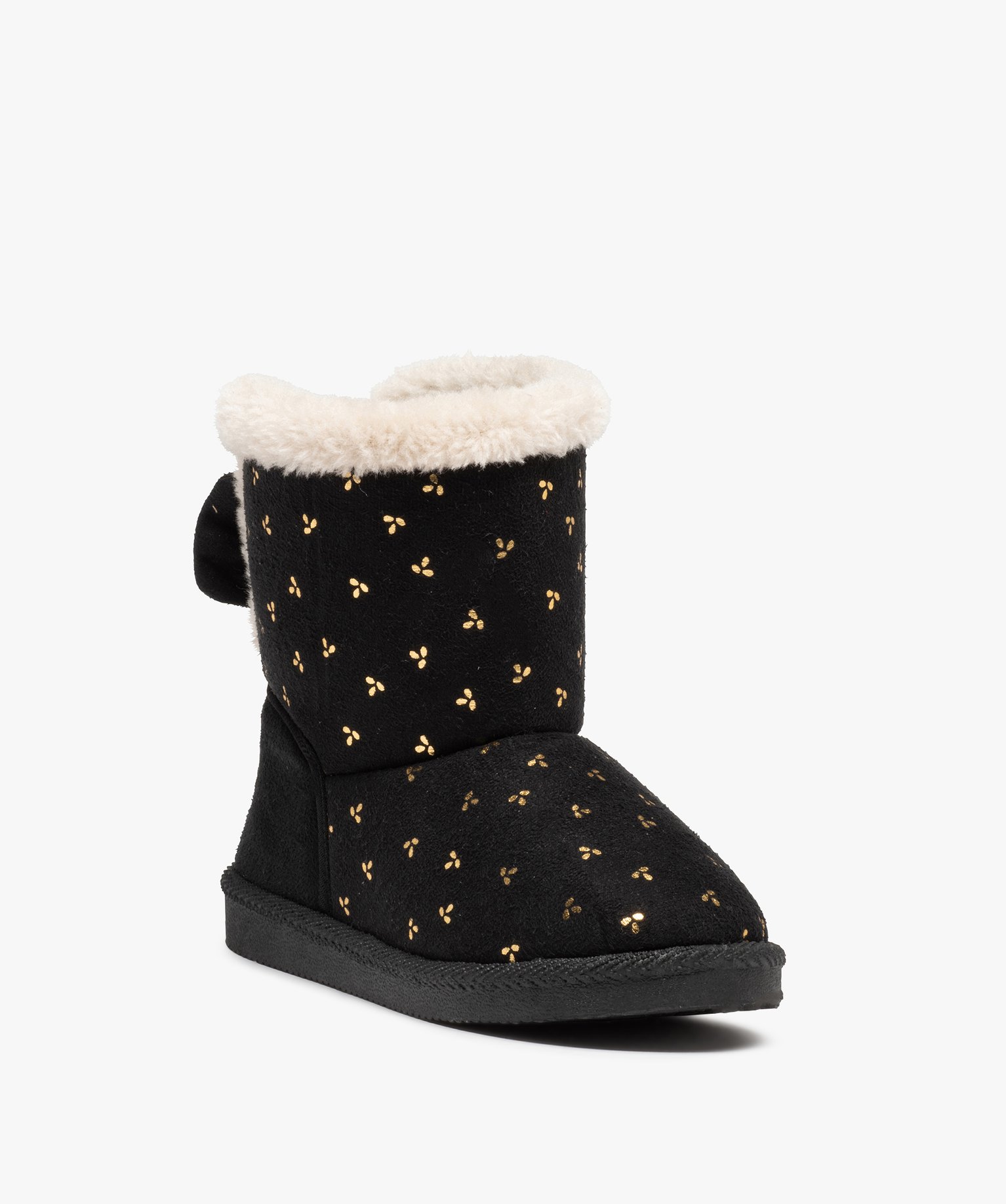 Boots fourrées fille à motifs brillants - LuluCastagnette noir | GEMO