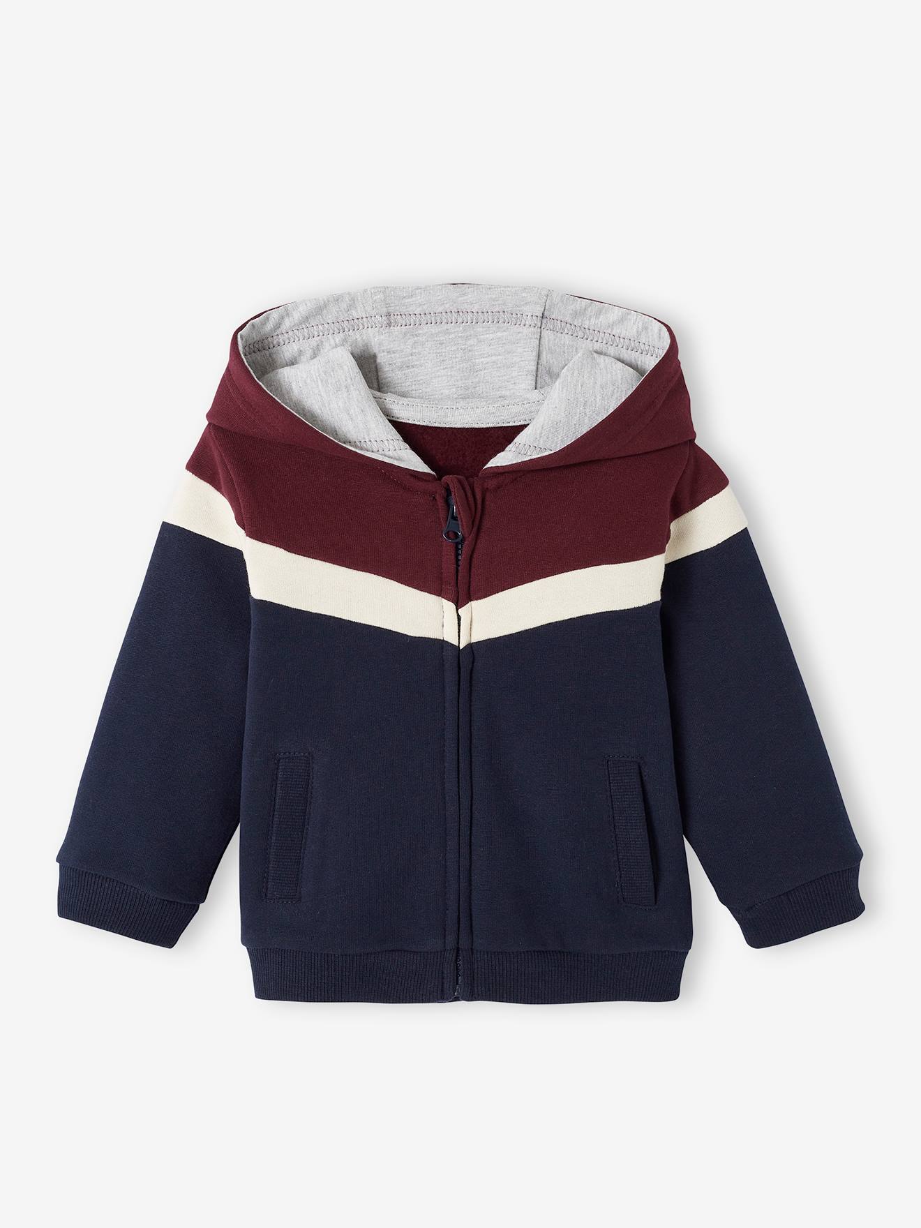 Vertbaudet Jungen Baby Kapuzensweatjacke Oeko-Tex - aqua
