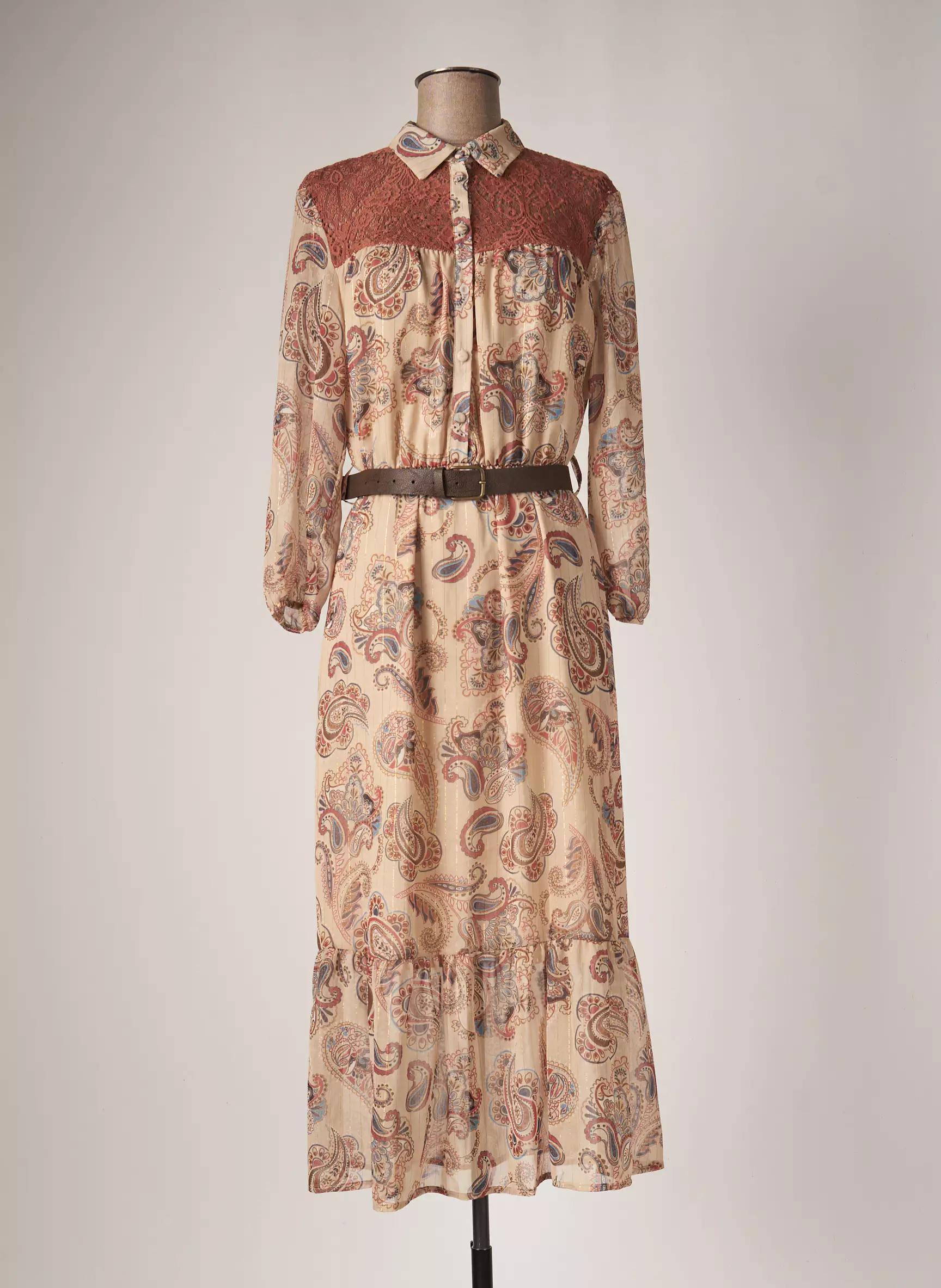 Kocca Robes Longues Femme couleur beige