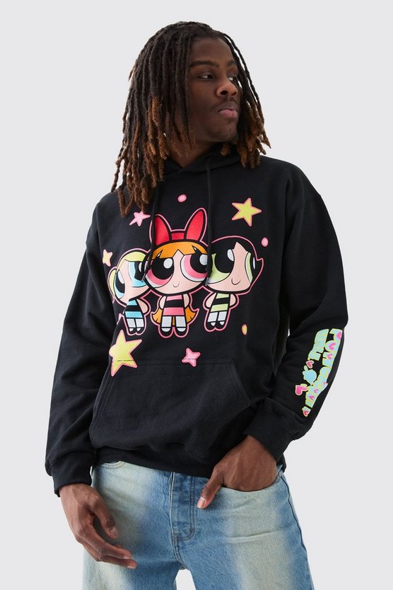 Oversize Hoodie mit lizenziertem The Powerpuff Girls Print
