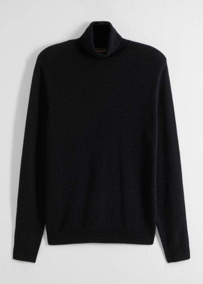 Premium Wollpullover mit Good Cashmere Standard®-Anteil, Rollkragen