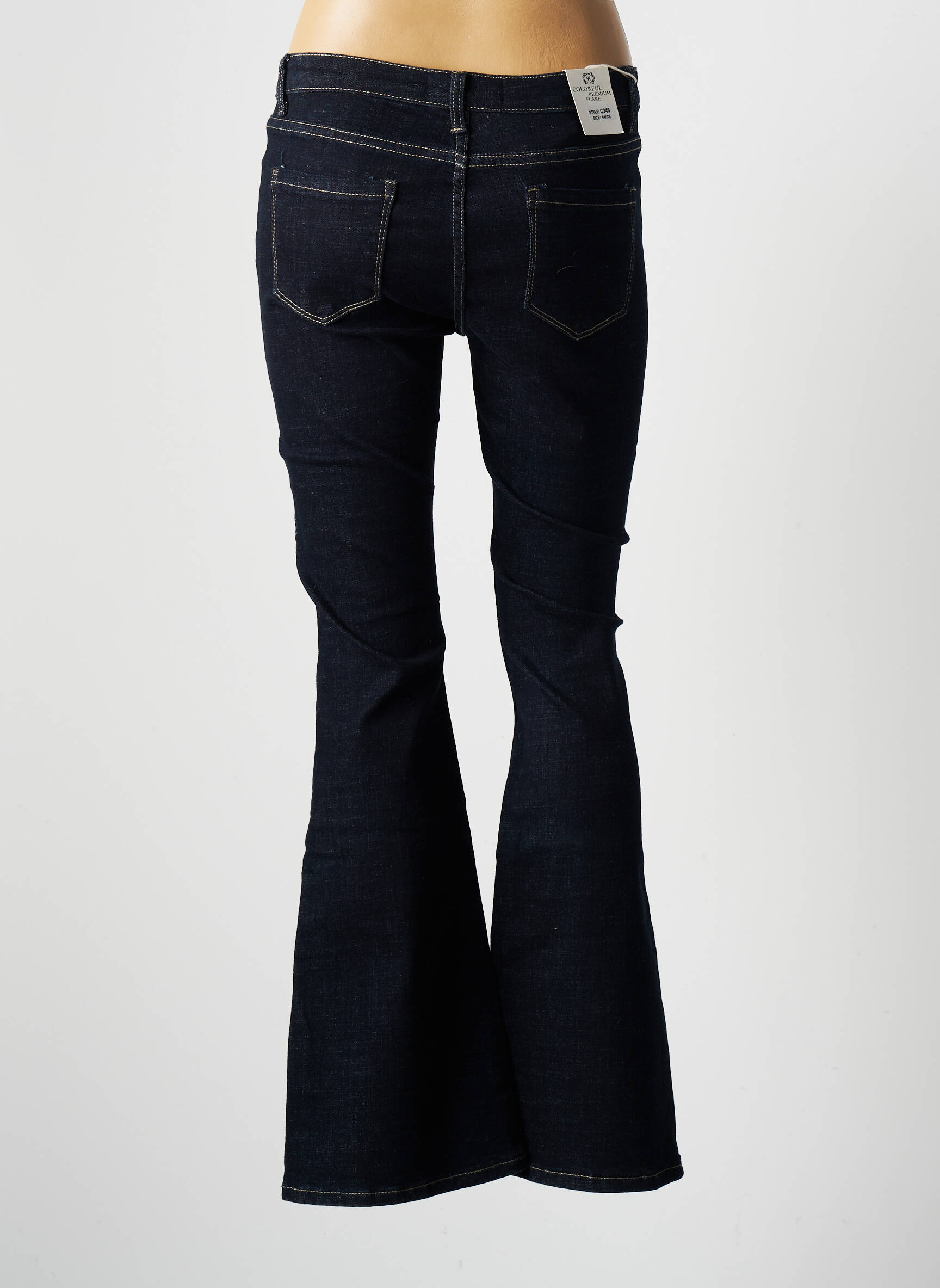 Colorful Jean Flare Femme couleur bleu