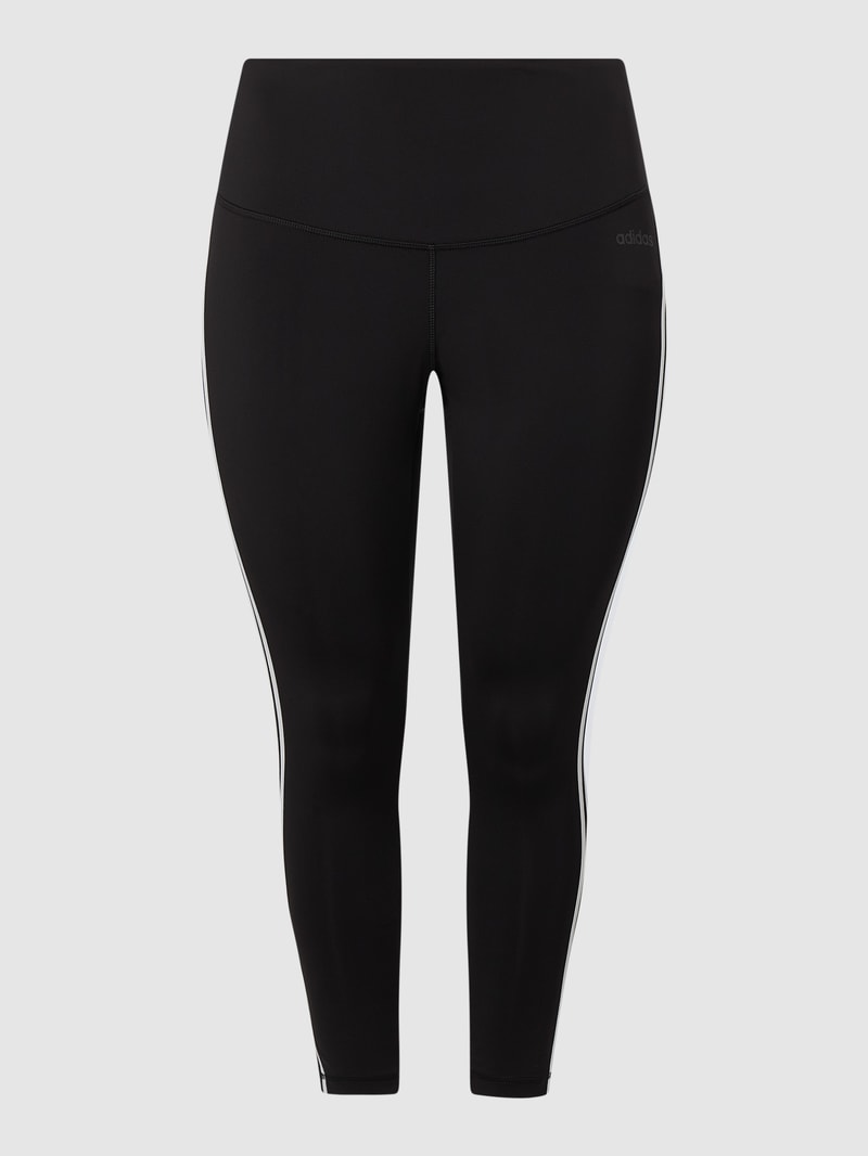 PLUS SIZE Sportleggings mit Logo-Details in schwarz
