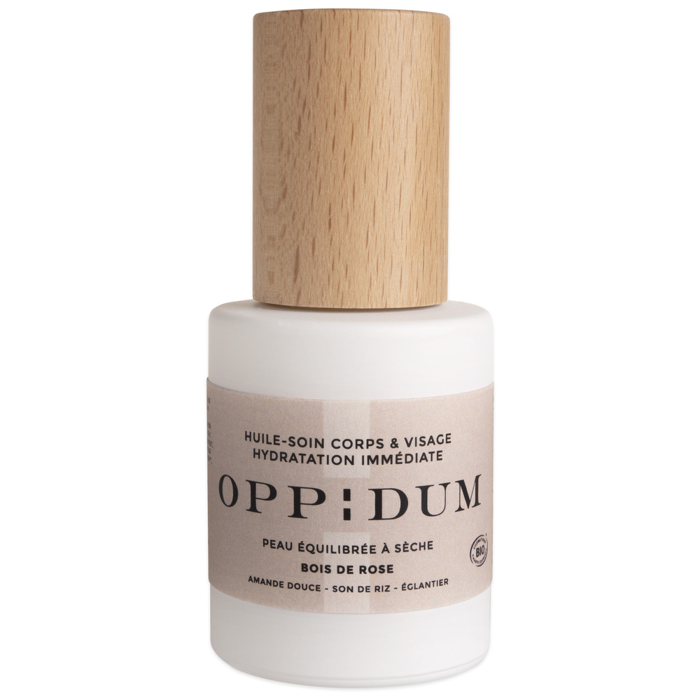 oppidum Huile-soin Bois de Rose Huile-soin de jour Hydratation immédiate
